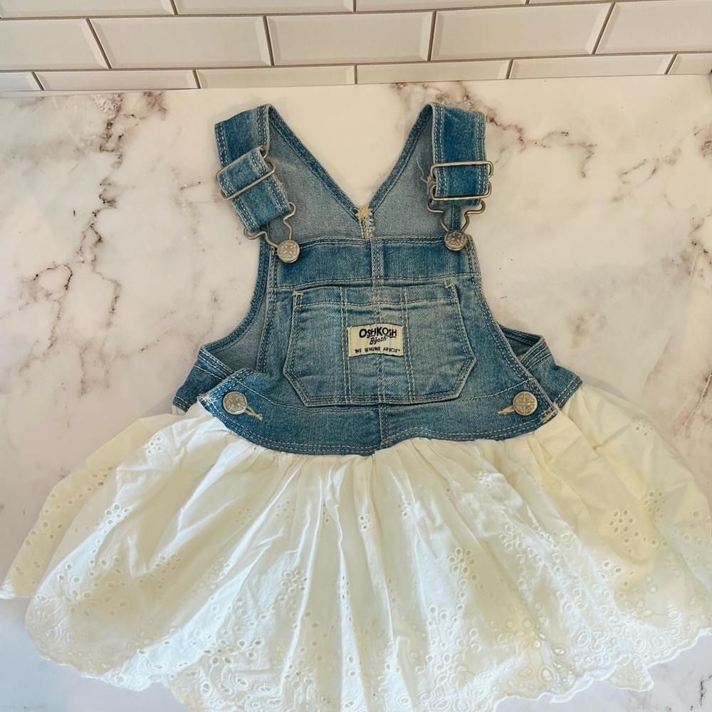 Baby girl’s denim overall/ dress